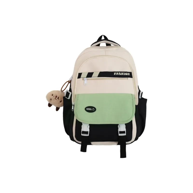 GEERDUN Nylon Backpack Unisex Black/Green/Blue/Pink-0