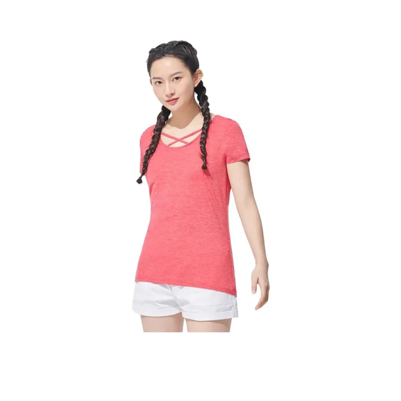 OUTDOOR PRODUCTS T Shirt Women's Rose Red Flower Yarn-0