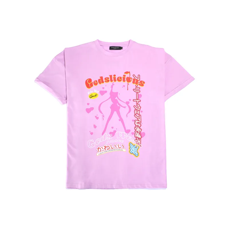CLOUD SEASON Straight Elbow Length Sleeved T Shirt Women's-0