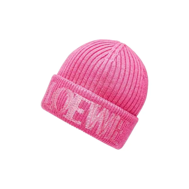 LOEWE Wool Beanies Women's Pink-1