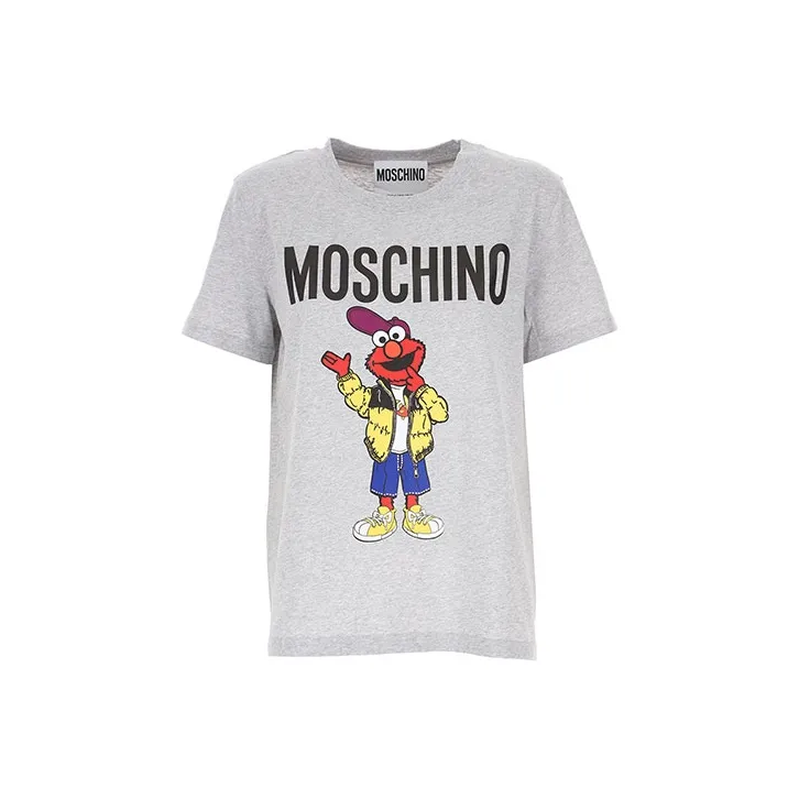 Sesame Street X MOSCHINO T-Shirts Women's Gray-0