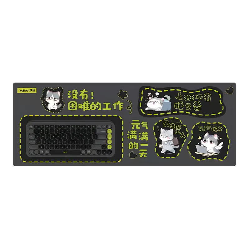 Logitech Rubber Cute Kitten POP ICON Same Color Mouse Pads-3