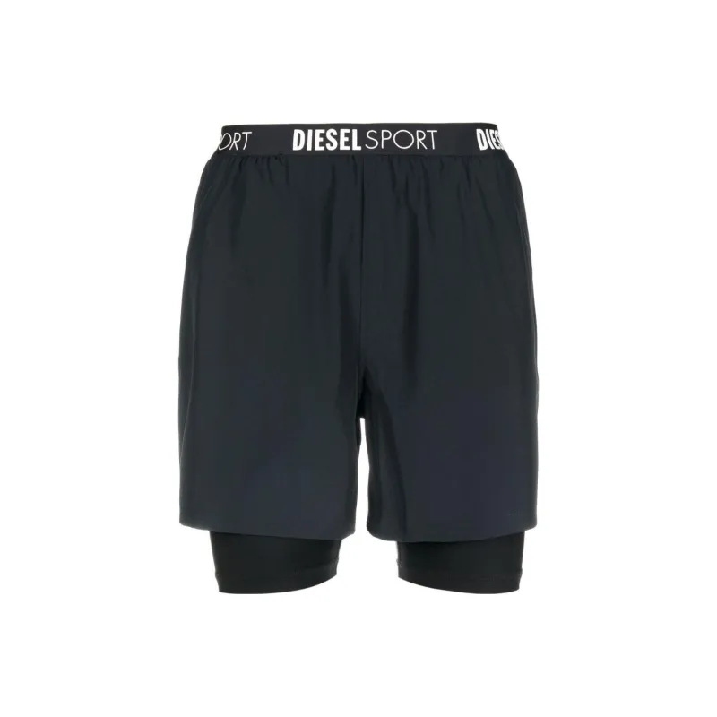 DIESEL Sport Sports Shorts Men Black-0
