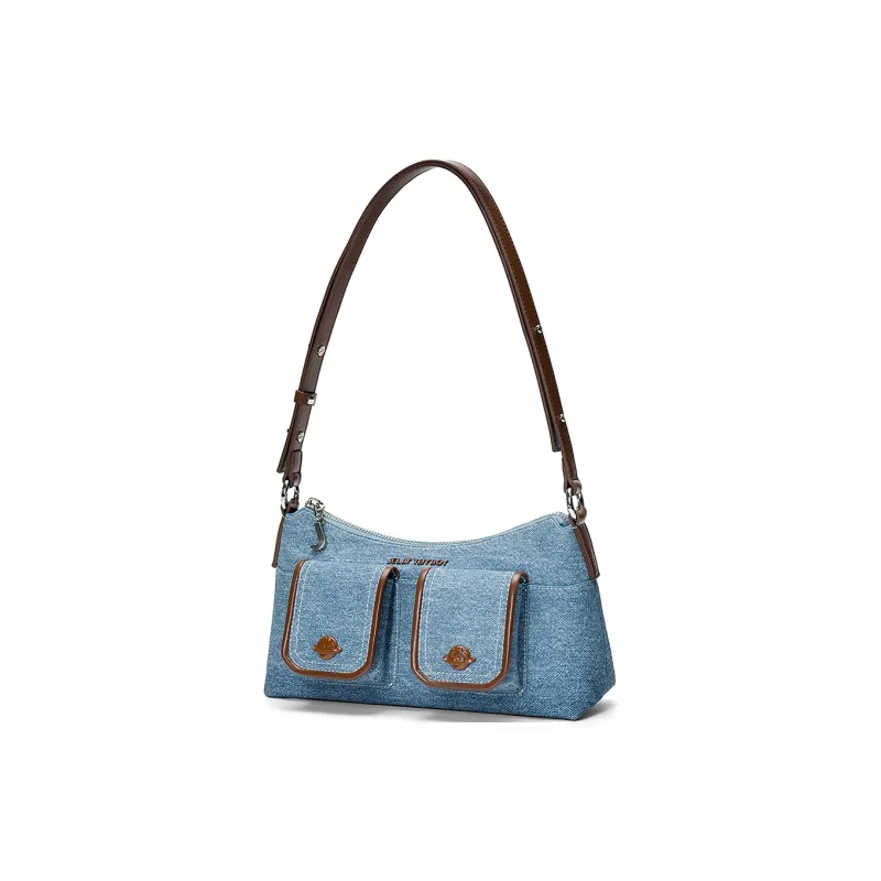 JELLYTOYBOY Cow Leather With Artificial Leather Planet Frame Shoulder Bag Shoulder Bag Women's Multicolor-12