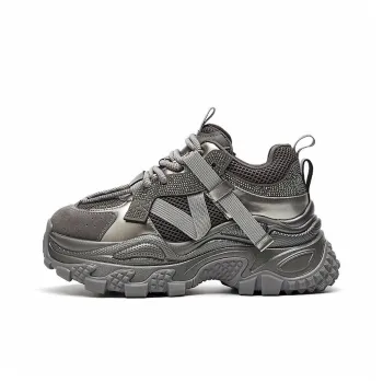 IHBOZ Slip Resistant, Abrasion Resistant, Breathable, Lightweight Low Top Chunky Sneakers Women's