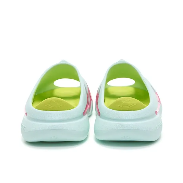 RIGORER Shark 3 Slip Resistant Cushioning Slide Slippers Unisex Mint Green Lotus Pink-4