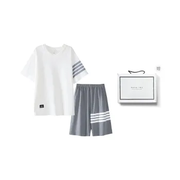 XUANZHITING Pajama Set Men's Box White