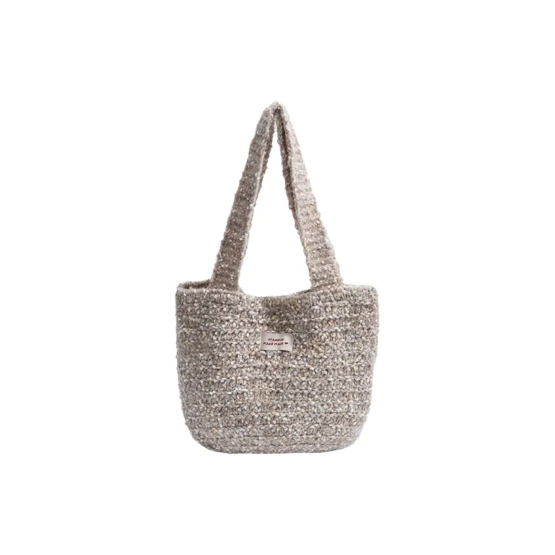 Morellybear Yarn Tote Bag, Shopping Bag, Shoulder Bag Women's Multicolor-0