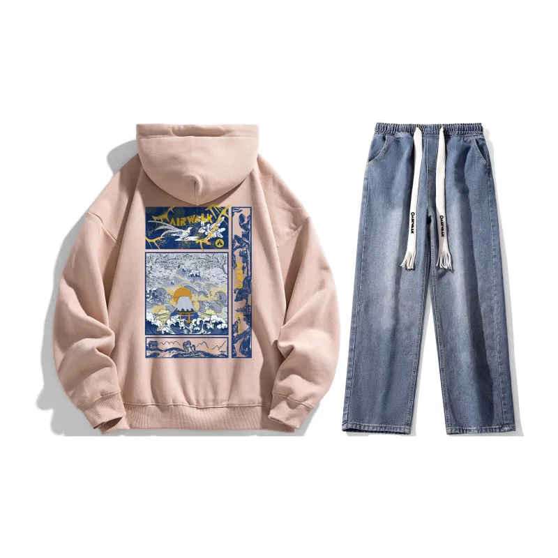 Airwalk Sweatshirt Sets Unisex-28
