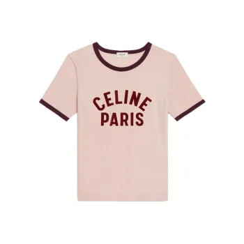 CELINE FW21 Regular T Shirt Women's Light Pink
