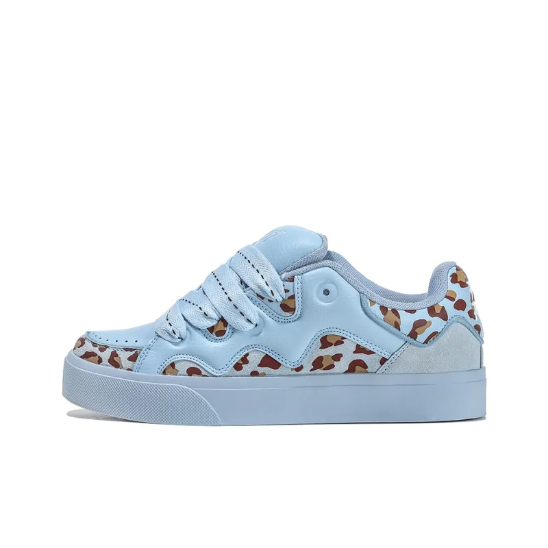 FERW Low Top Skateboard Shoes Unisex Blue Panther-0