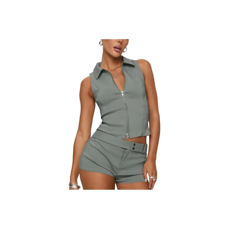 PRINCESS POLLY JANAE VEST TOP Tank Tops Women's GREY/Gray-0