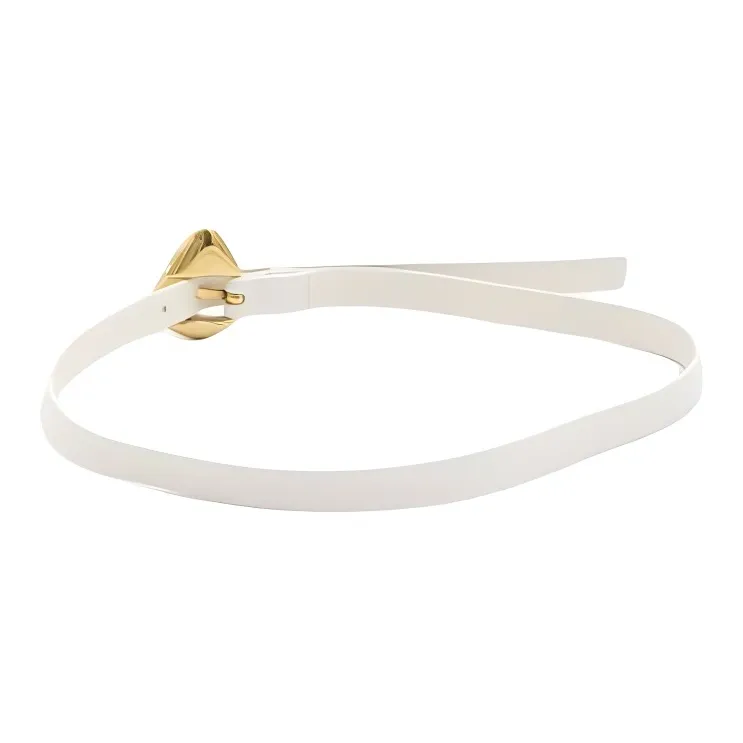 Bottega Veneta Leather Belts Women's White -3