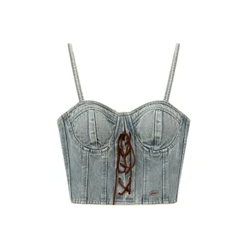CHUU Tank Tops Women's Light Denim Blue