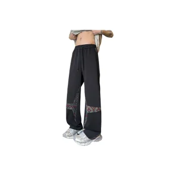 TESTUNG Casual Pants Unisex Black