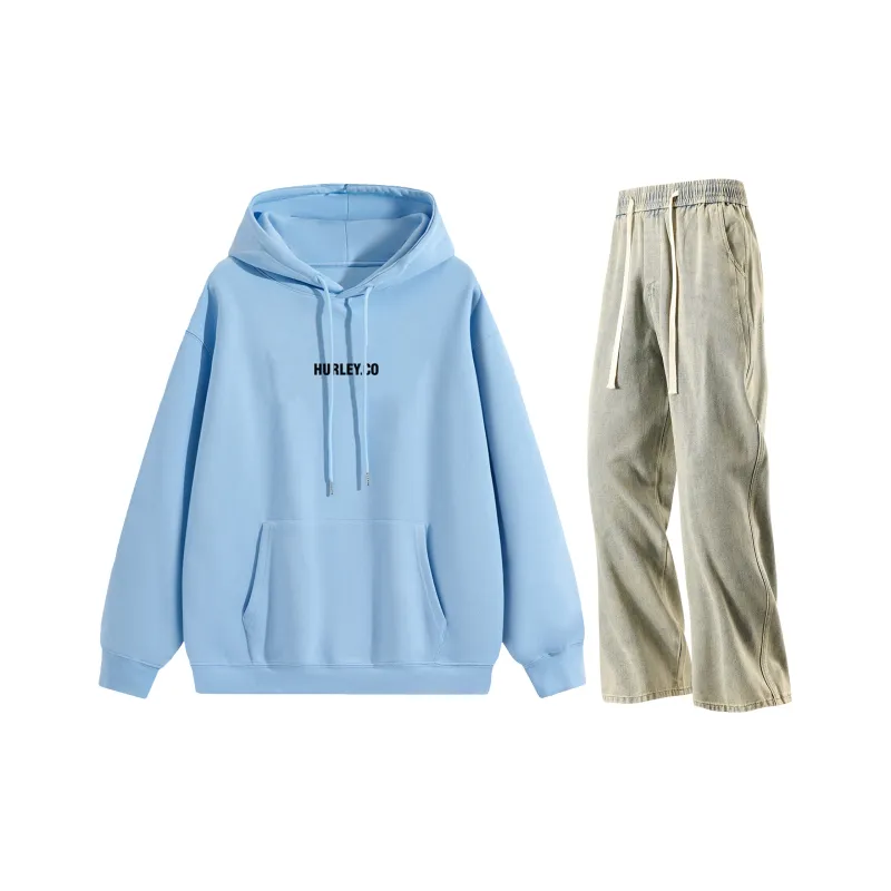 Hurley Sweatshirt Sets Unisex-34