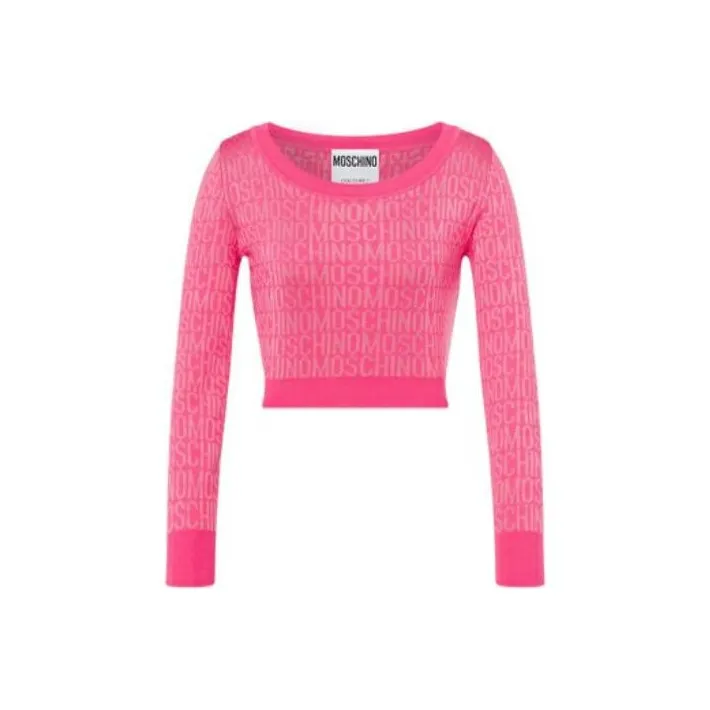 MOSCHINO Allover Logo Knitted Jumper-0