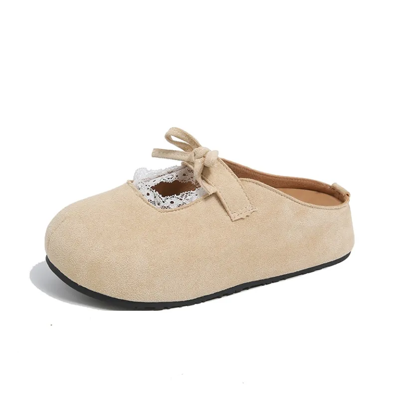 VAEL Rubber Sole Stitching Odor Resistant Abrasion Resistant Slip Resistant Antibacterial Closed Toe Slippers Women's-3