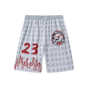 FireMonkey Basketball Shorts Unisex White