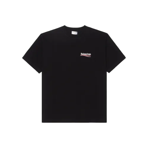 Balenciaga Black Political Campaign Oversized T Shirt 'Black/White'