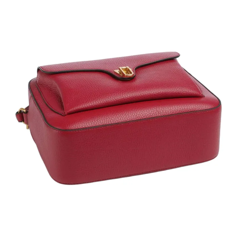 COCCINELLE Beat Grain Leather Crossbody Bag, Shoulder Bag Women's Red-2