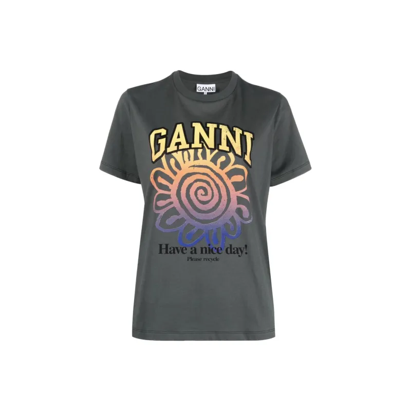 GANNI T Shirts Women's White-0