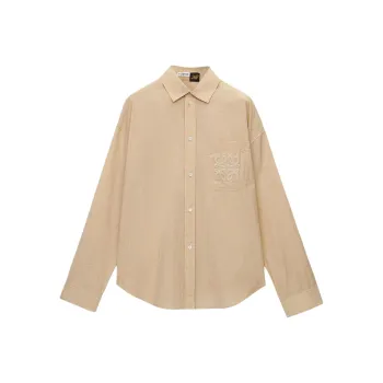 LOEWE Paula's Ibiza SS25 Shirt Men's Light Beige Yellow