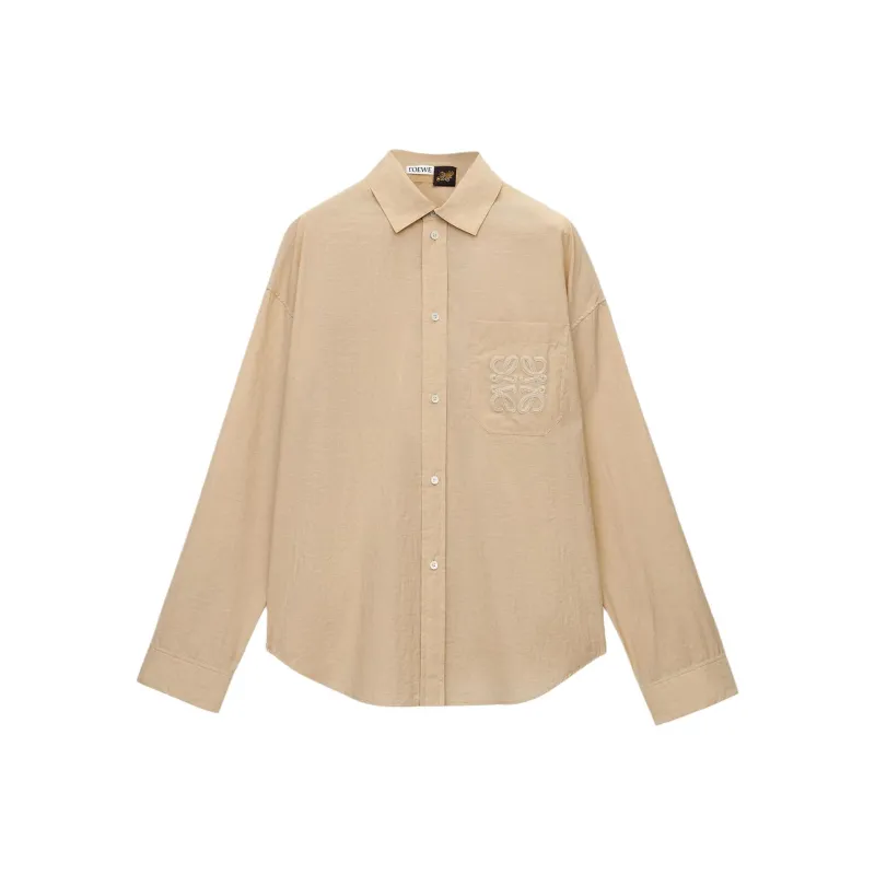LOEWE Paula's Ibiza SS25 Shirt Men's Light Beige Yellow-0