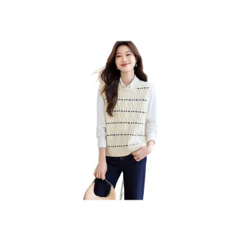 Korean Style Tank Tops Women's Beige