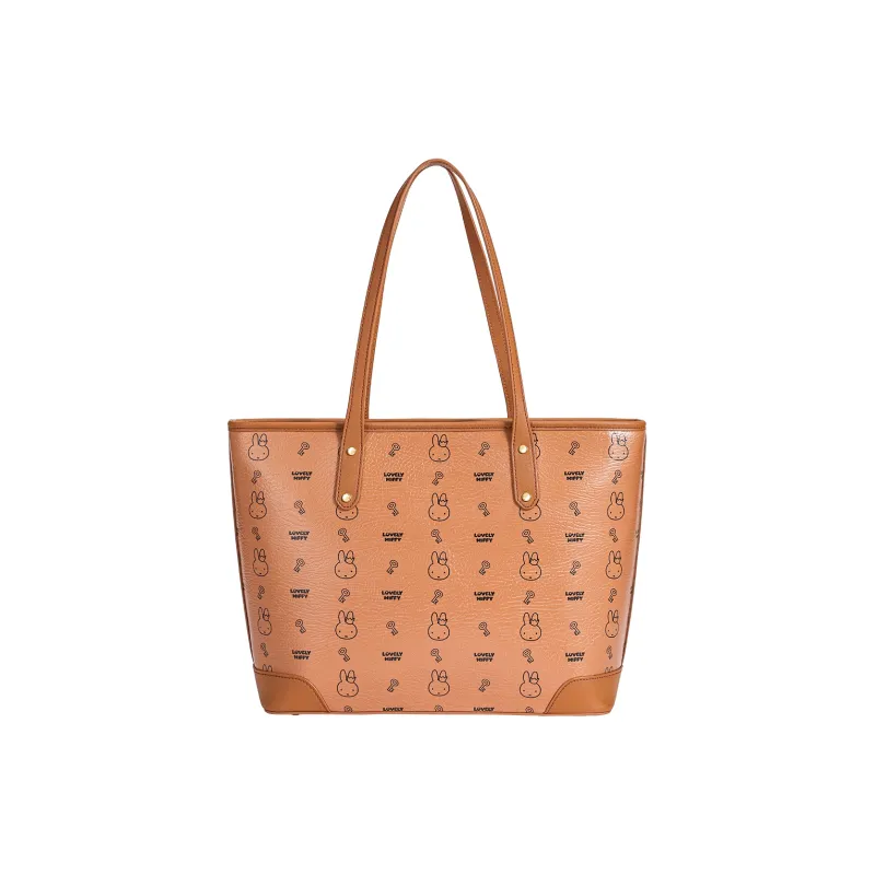 Miffy Synthetic Leather Tote Bag, Shopping Bag, Shoulder Bag Women's Multicolor-10