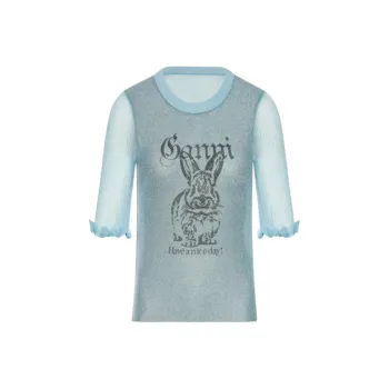 GANNI Bunny detail Top