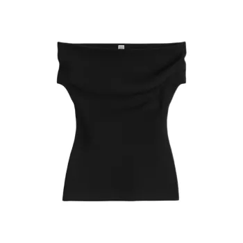 TOTEME Off Shoulder Knitted Top