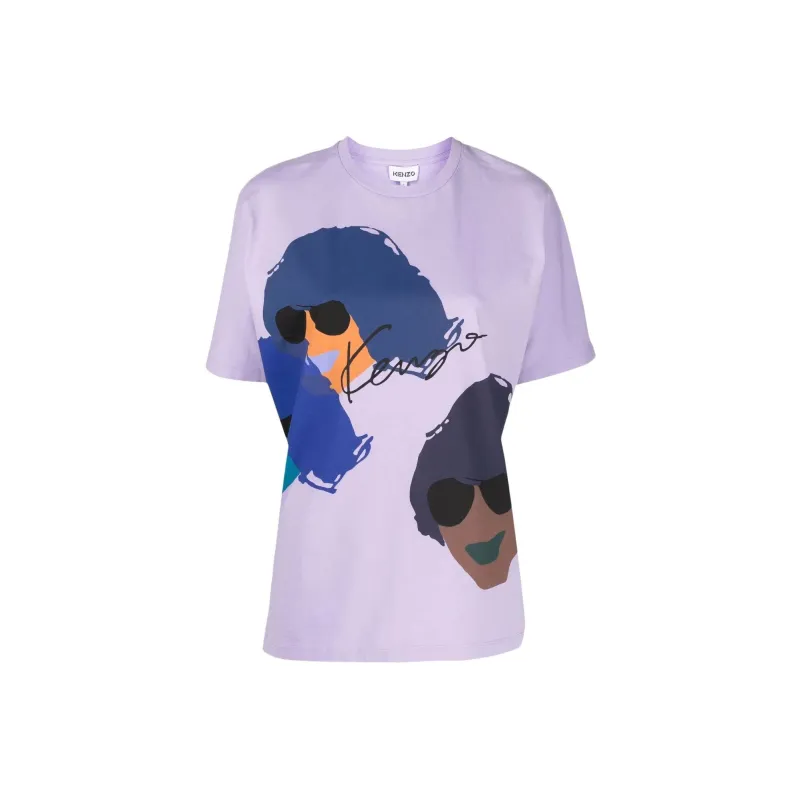 KENZO T-Shirts Women's Purple-0
