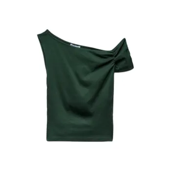 ZARA Tank Tops Women's Dark Green