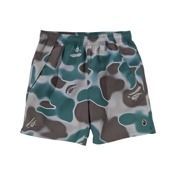 A BATHING APE Liquid Camo Shark Sweat Shorts