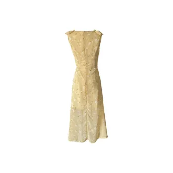 JOSR Short Sleeved Dress Women's Yellow