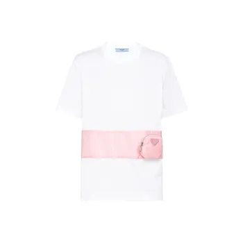 PRADA T-Shirts Women's White Pink