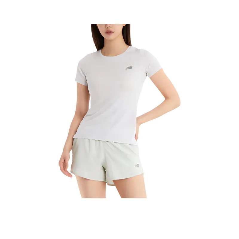 New Balance T Shirt Women's Light Gray-0