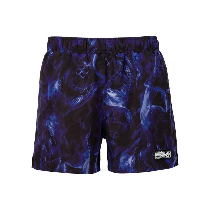 Vetements Skulls Logo Tech Swim Shorts-0