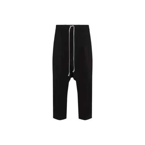 RICK OWENS Drawstring Cropped Pantaloni