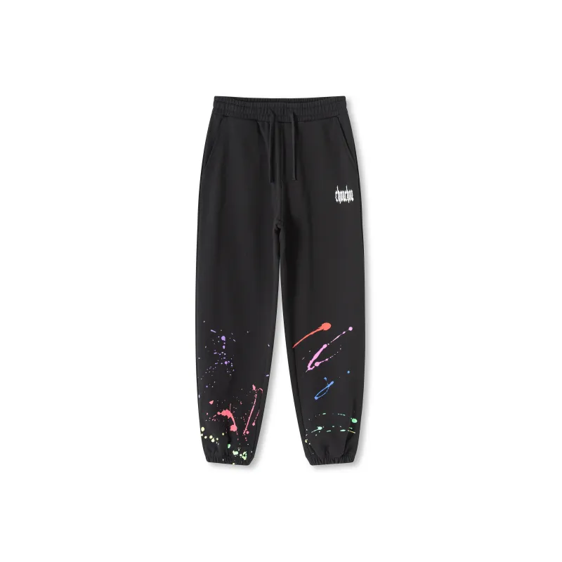 CHOUCHOUS Casual Pants Unisex Black-0