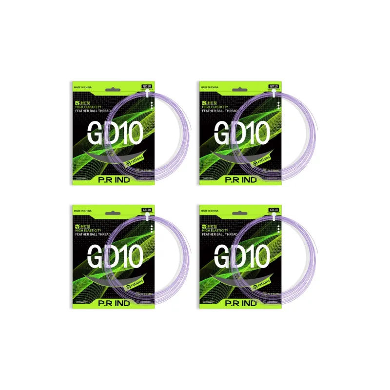P.R IND Stretch Durable, Both Features Badminton Racket Strings Taro Purple Nylon Thread+Composite Yarn Unisex-10