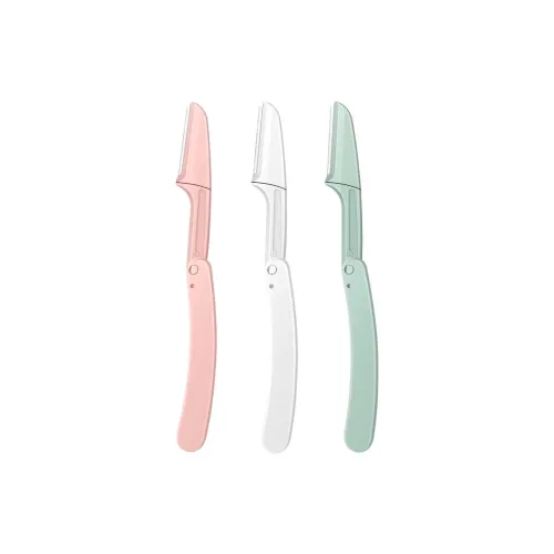 KEWANHONG Foldable Eyebrow Razor Set Portable 3 Pcs Pack