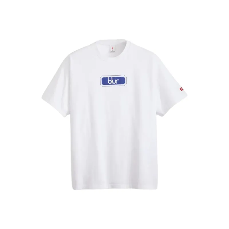 Levis Blur Collaboration T Shirts Unisex White-0