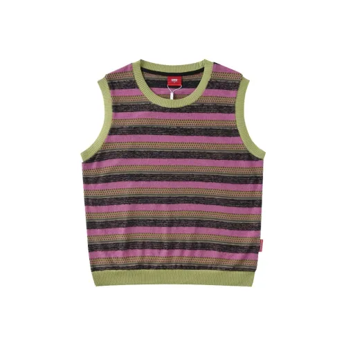 Checkitout Tank Top Unisex Tea Lime Green/Fuchsia