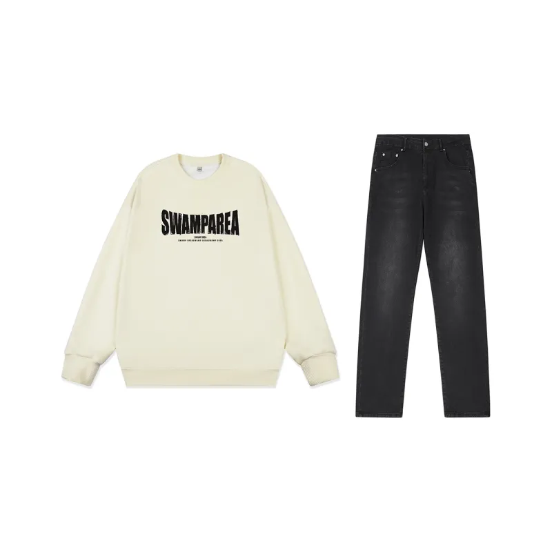 SWAMP AREA Sweatshirt Sets Unisex-23