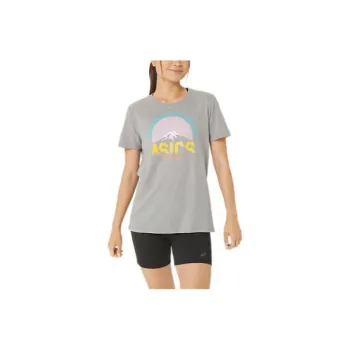 Asics T-Shirts Women's Medium Gray