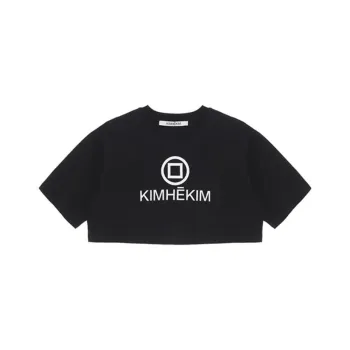KIMHEKIM Crop Tops Women's Black