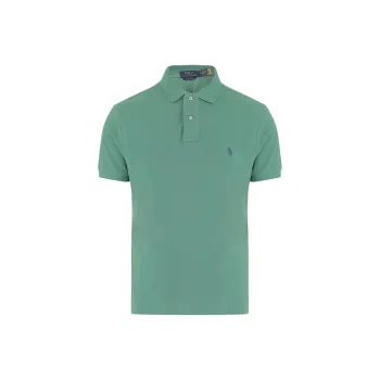 Polo Ralph Lauren Logo Embroidered Straight Hem Polo Shirt