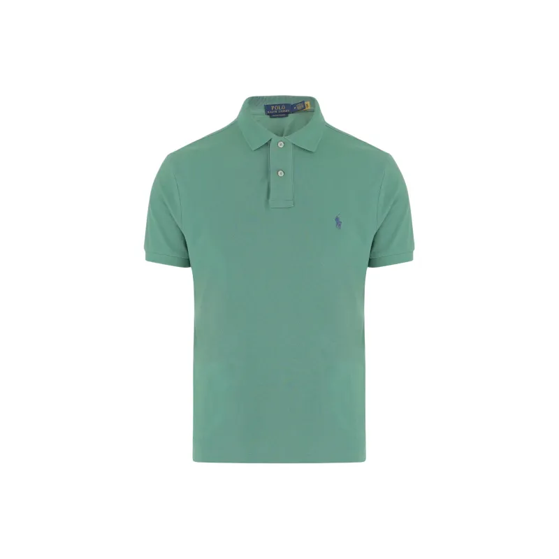 Polo Ralph Lauren Logo Embroidered Straight Hem Polo Shirt-0